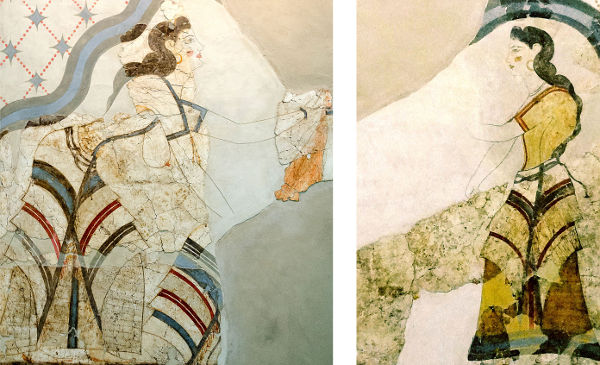 Casa delle Dame: Figure A B